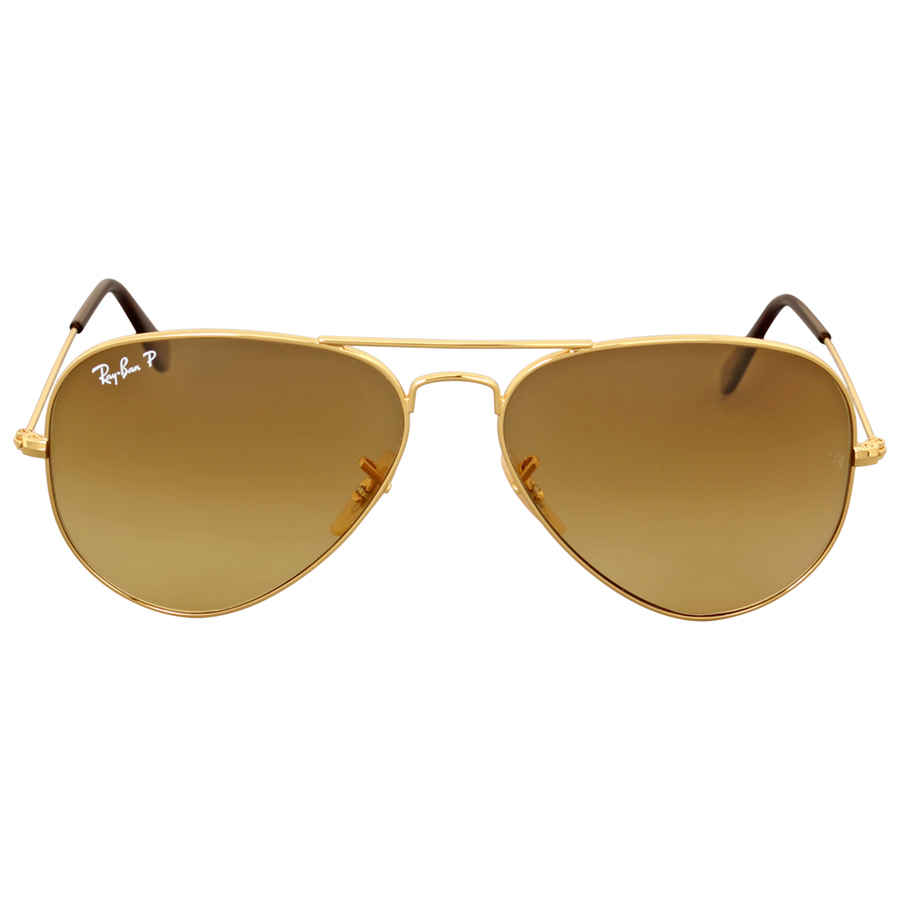 Ray-Ban Unisex Sunglass Aviator Gradient -  Frame color: Arista Gold, Lens color: Brown Gradient