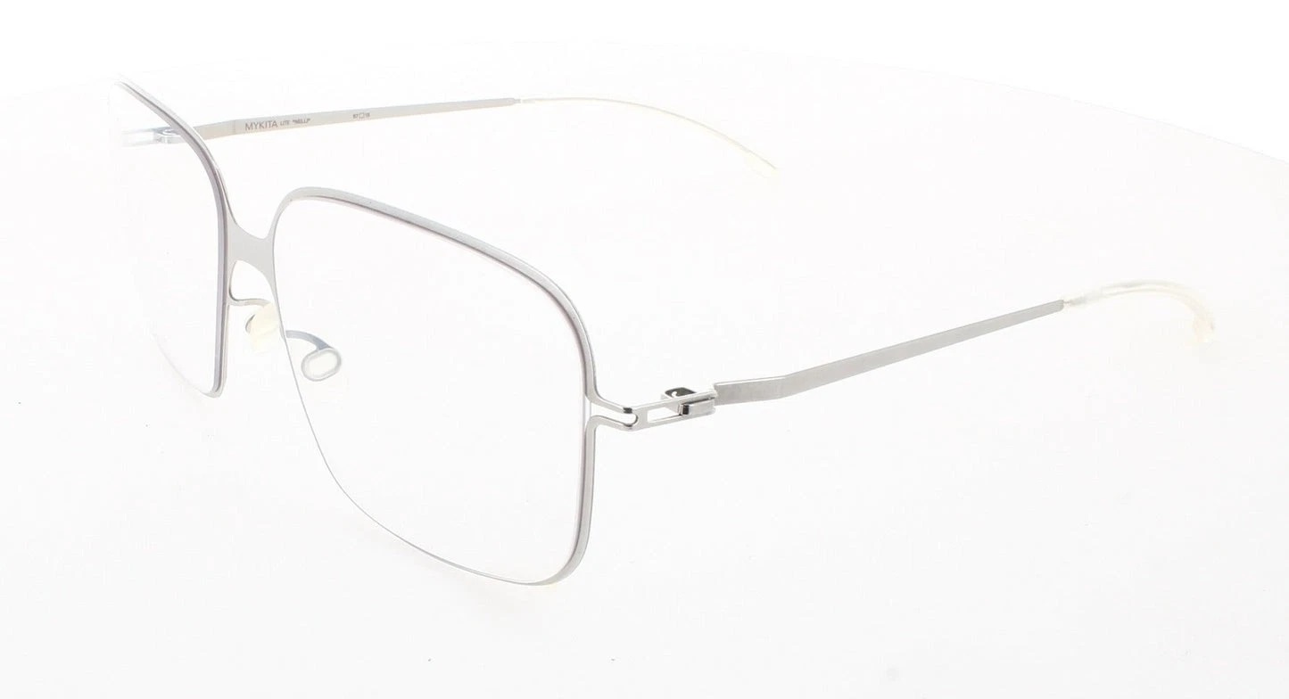 Mykita LITE-NELLI-SHINNY-SILVER Demo Square Unisex Eyeglasses LITE-NELLI 051 57