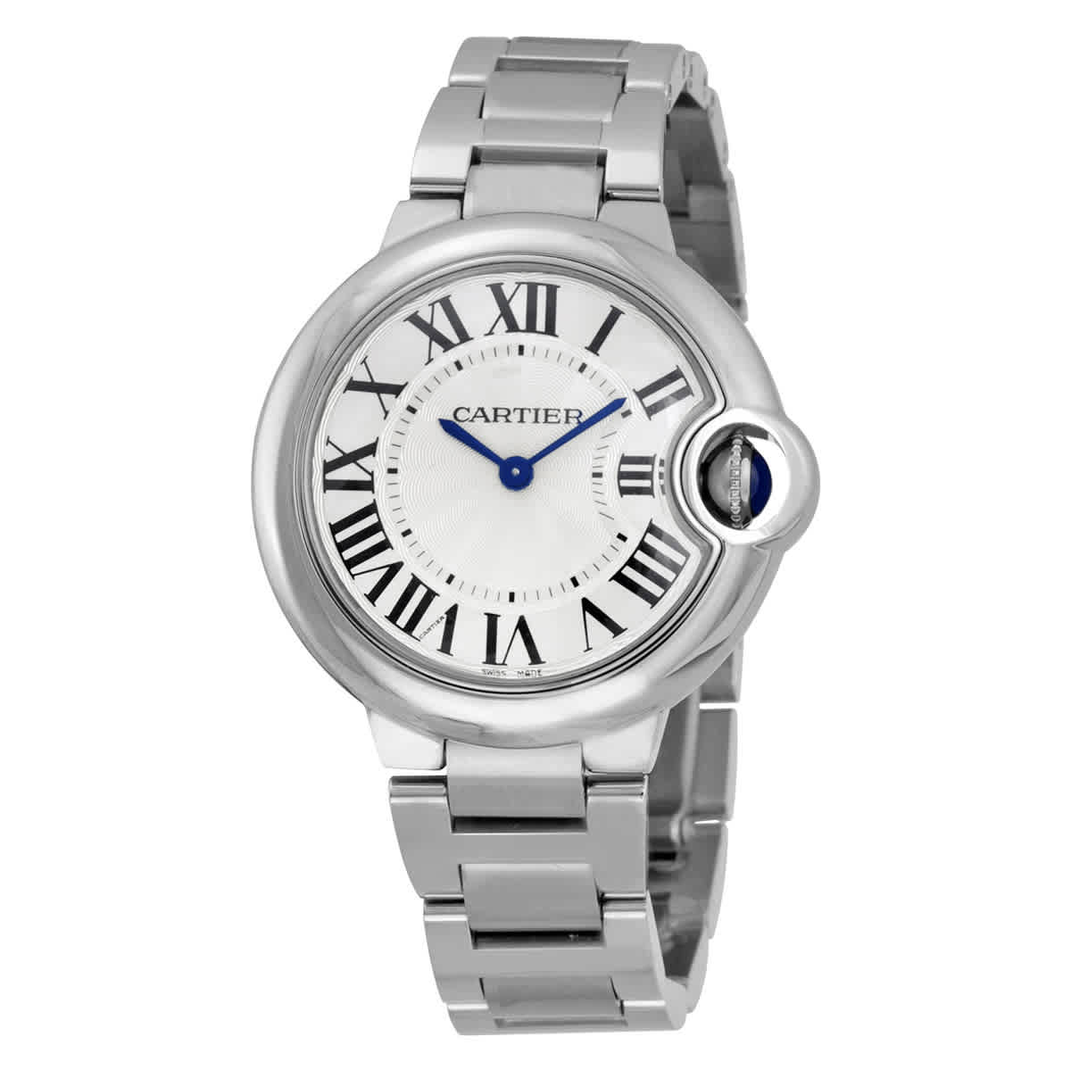 Cartier Ballon Bleu Silver Dial Stainless Steel Ladies Watch W6920084