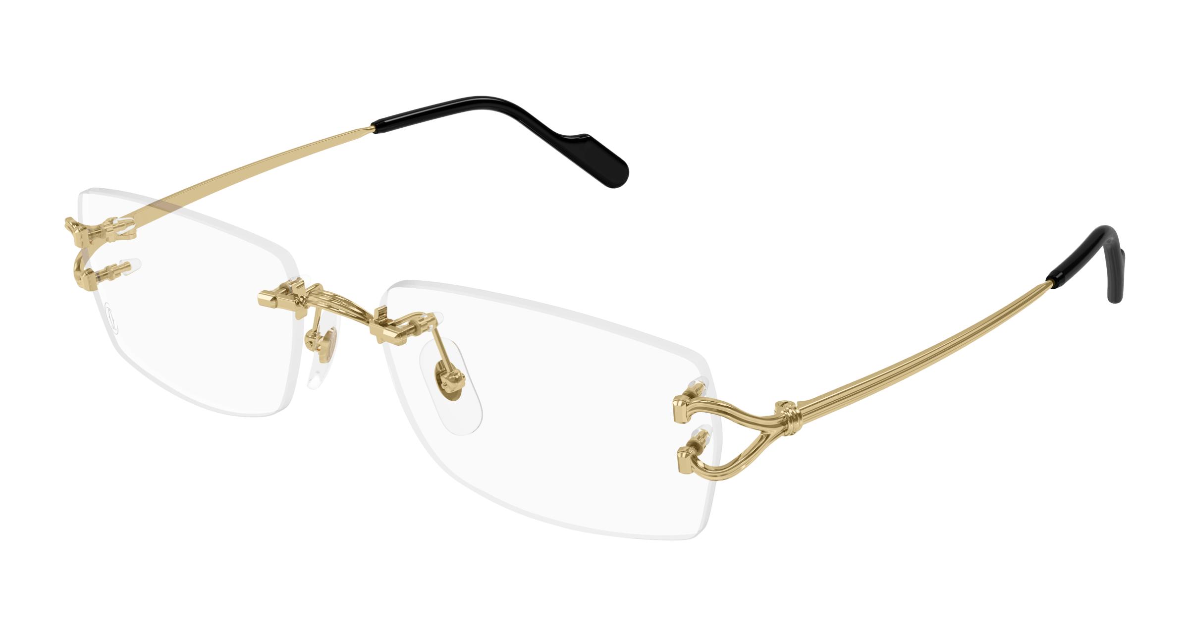 Cartier Demo Rectangular Mens Eyeglasses CT0563O 001 56 950$