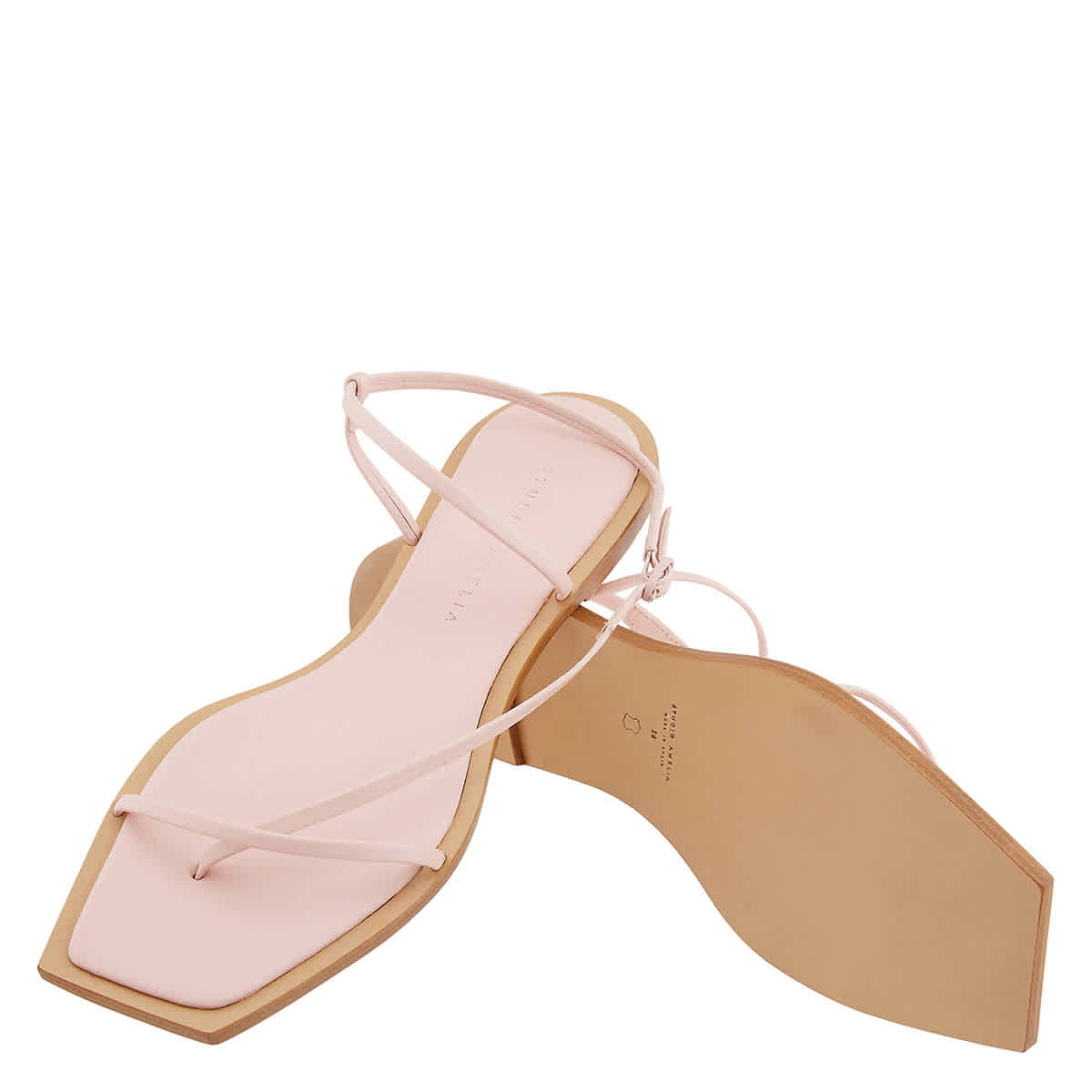 Studio Amelia Ladies Rose Filament Strappy Leather Flat Sandals eBay