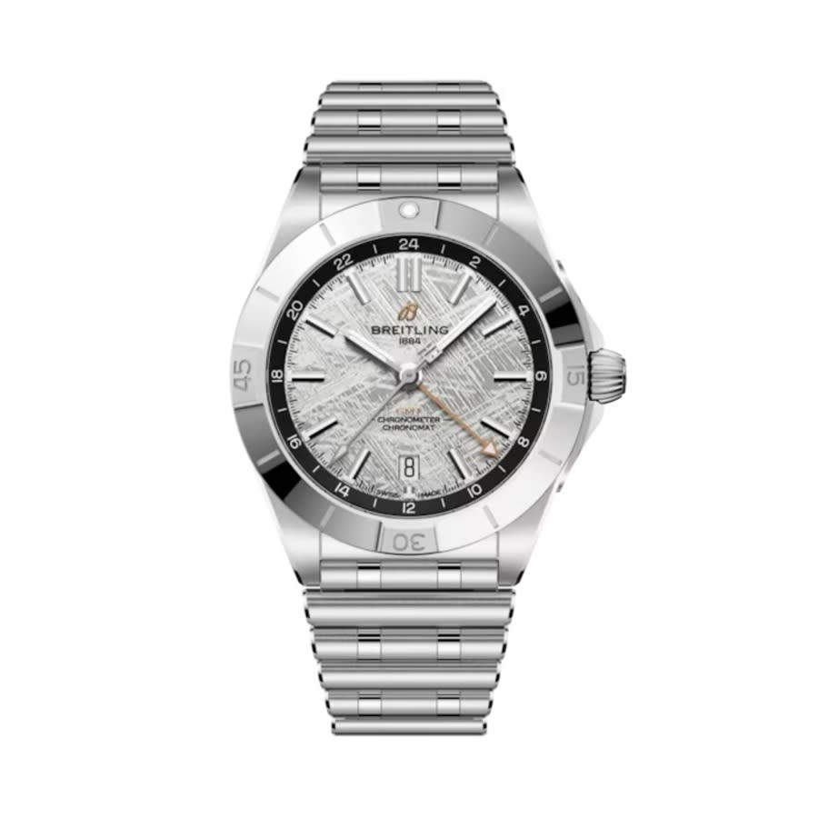 Breitling Erling Haaland Chronomat GMT Automatic Chronometer Meteorite Dial Mens Watch P323982A1F1A1