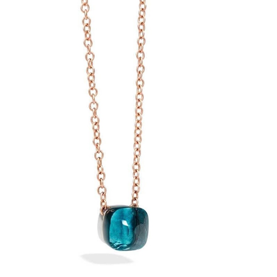 Pomellato Nudo Necklace with London Blue Topaz