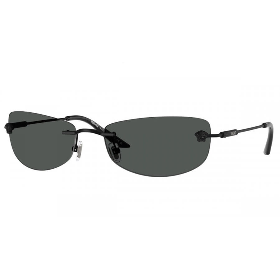 Versace Man Sunglass VE2279 - Frame color: Matte Black, Lens color: Dark Grey
