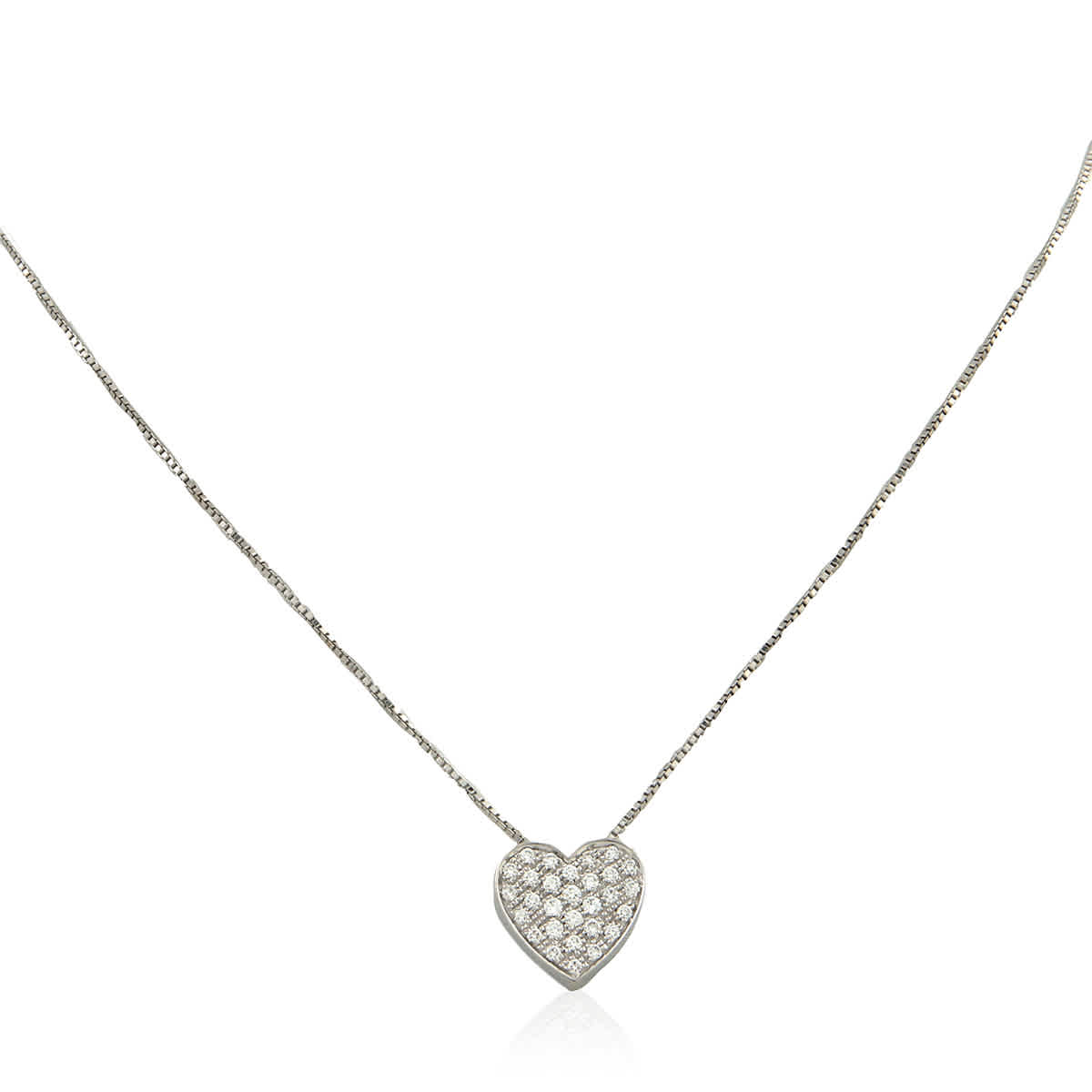 Salvini I Segni White Gold 037 CT Diamond Heart Necklace 918$