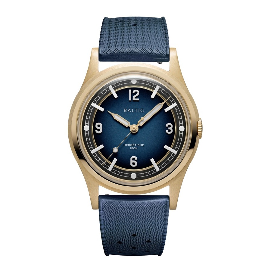 Baltic Hermetique Automatic Blue Dial Mens Watch Hermbronzeblue