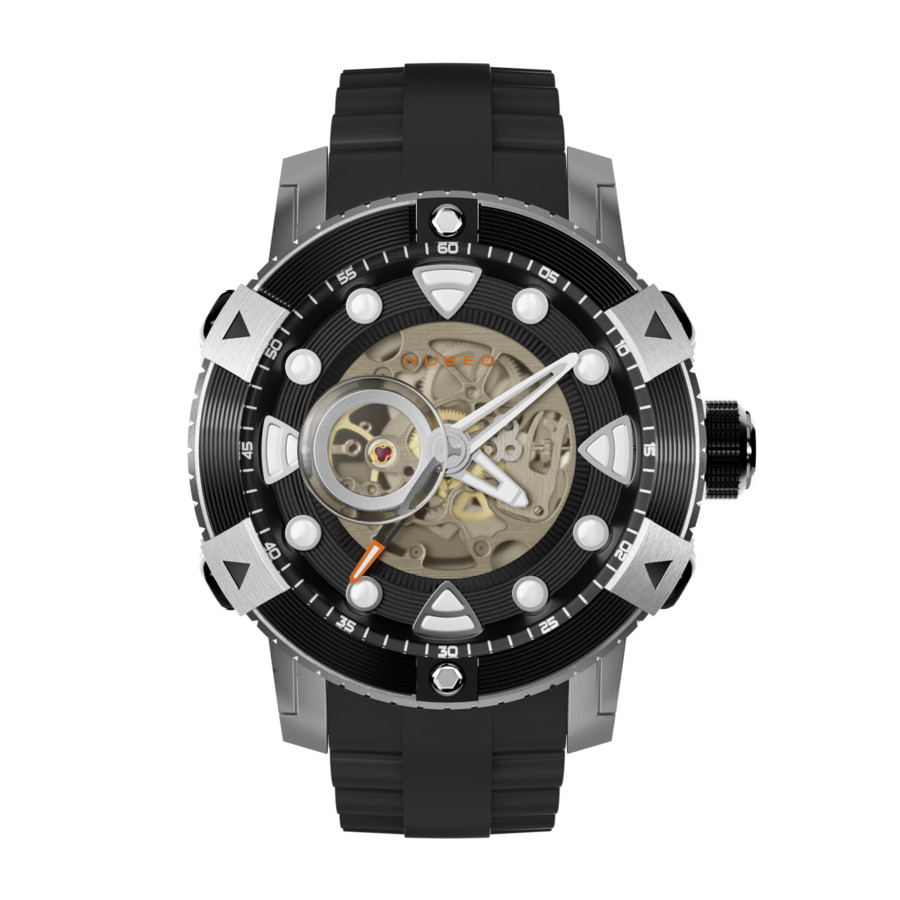 Nubeo Gemini Automatic Black Dial Mens Watch NB-6041-01 270$