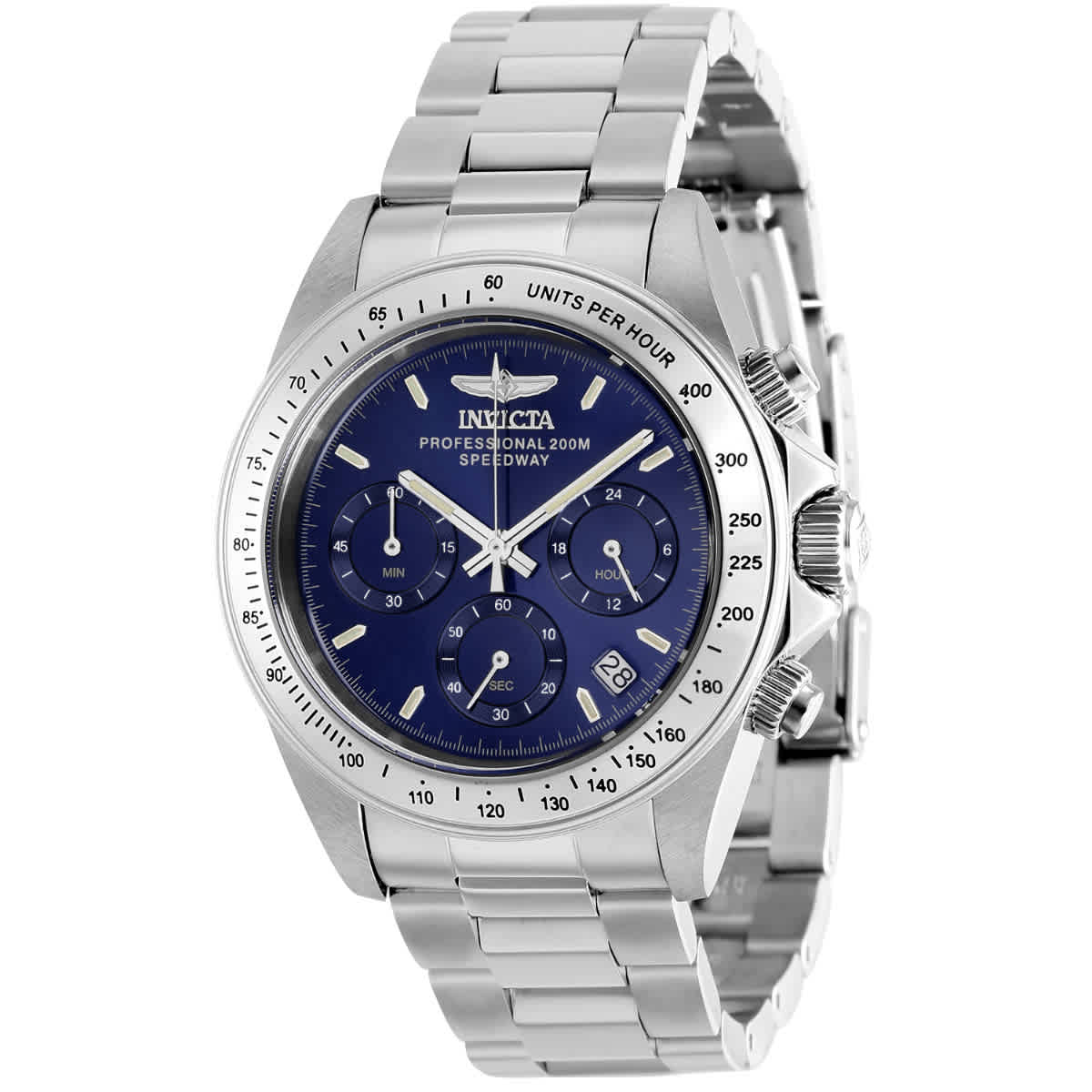 Invicta Speedway Chronograph GMT Кварцевые мужские часы с синим циферблатом 37169