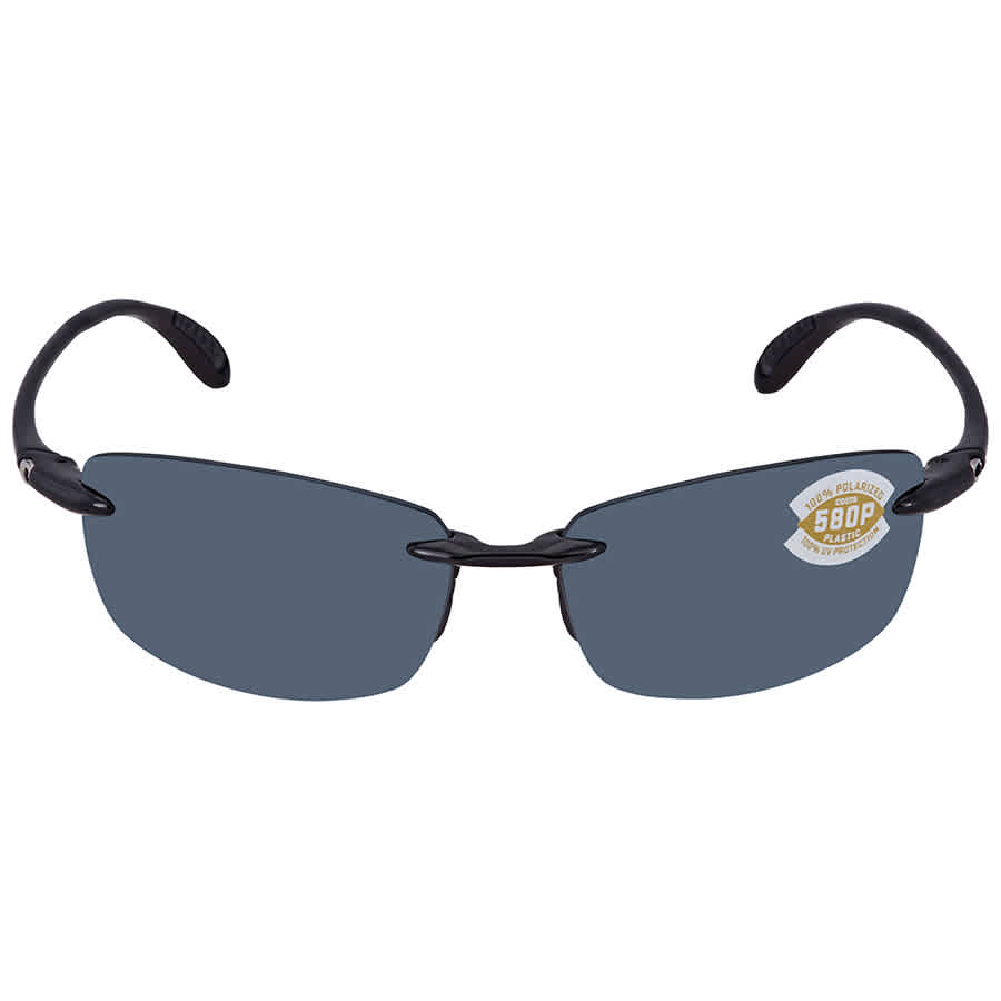 Costa Del Mar Costa Ballast Black Frame Sunglasses w/Gray 580P Lenses 06S9071-90710260