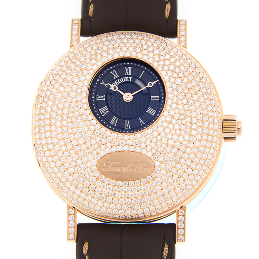 Breguet Classique Hand Wind Diamond Gold Dial Mens Watch 1808BR929W6DD00