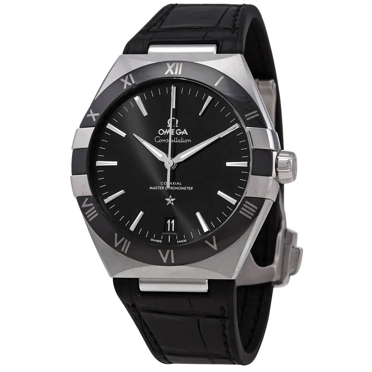 Omega Constellation Automatic Chronometer Black Dial Mens Watch 13133412101001 5325$