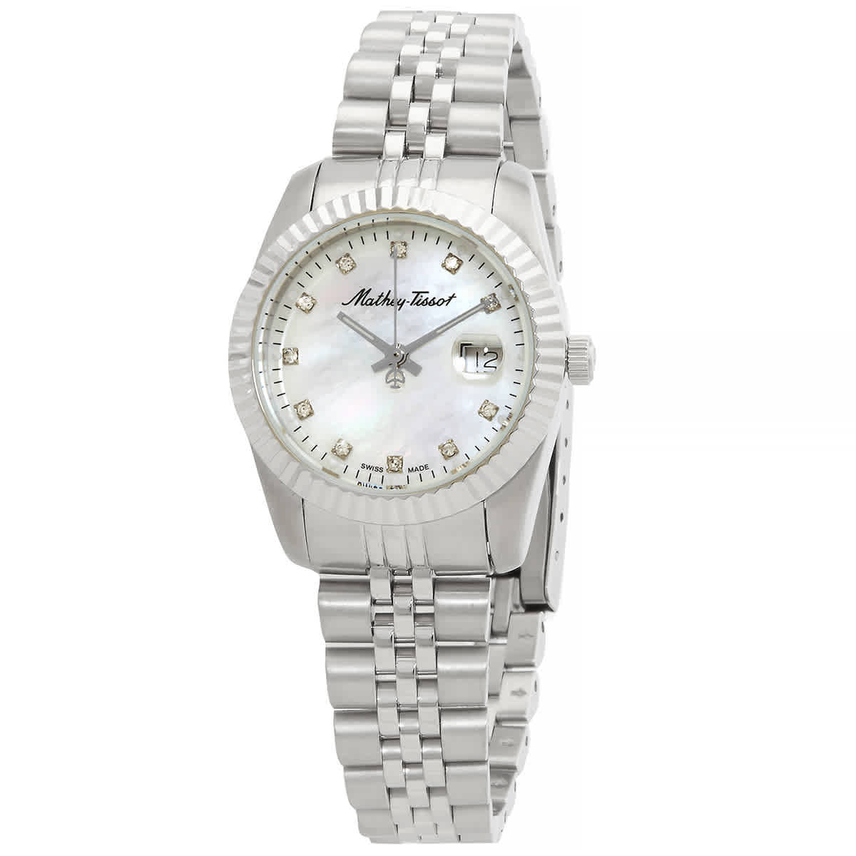 NWT Mathey-Tissot Mathy II Quartz White Dial Ladies Watch Tissot Mathy III Roman Quartz White Dial Ladies Watch main image 3