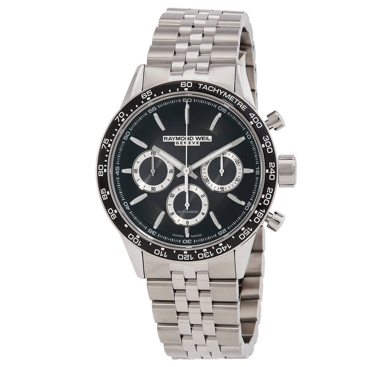 Raymond Weil Freelancer Chronograph Automatic Black Dial Mens Watch 7741-ST1-20021