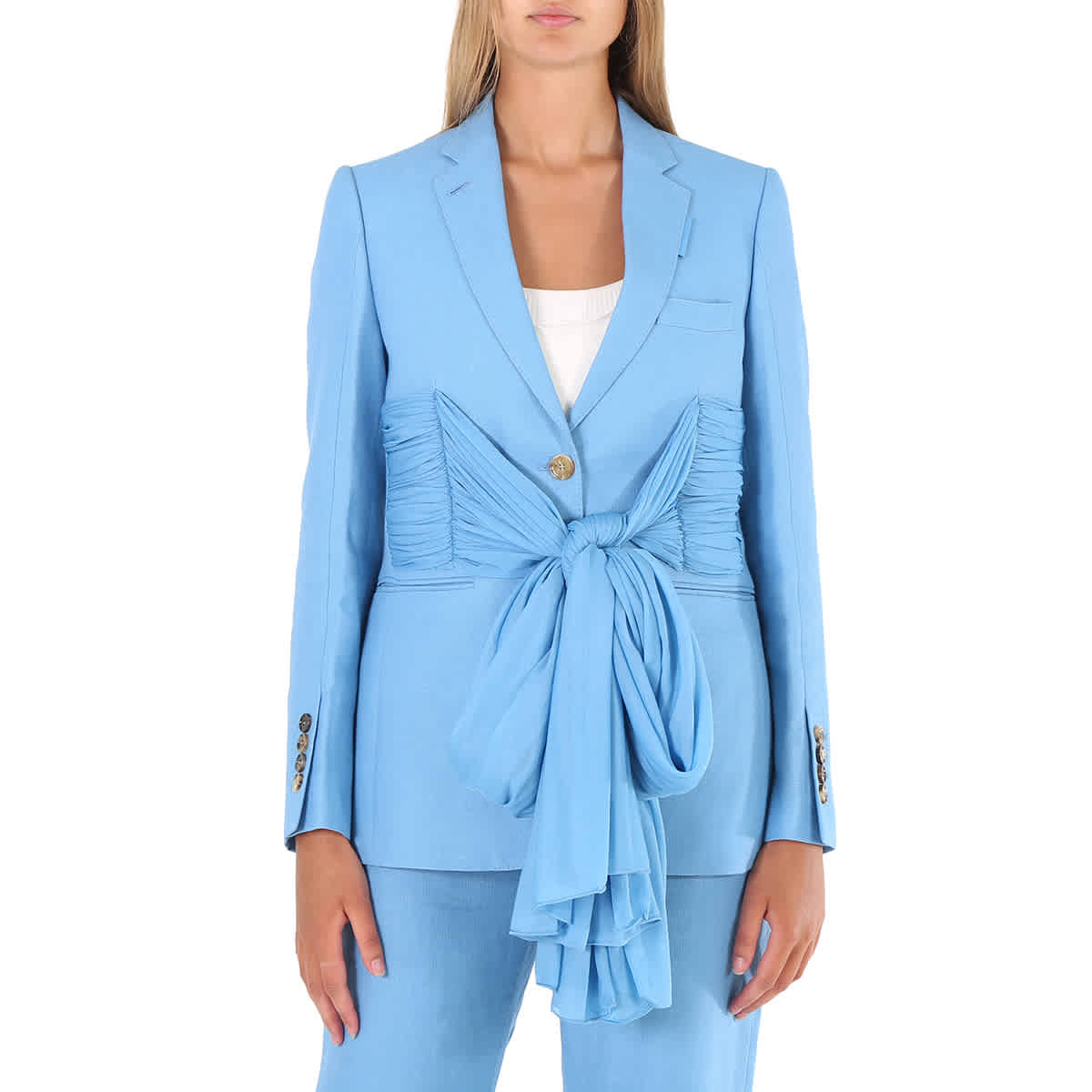 Blue tailored store jacket ladies