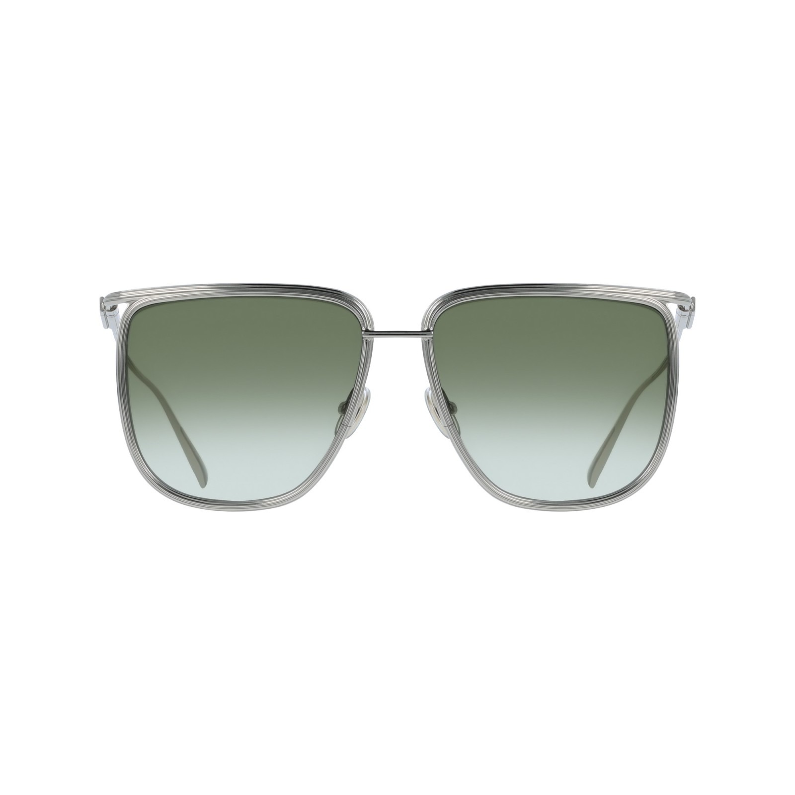 Ferragamo Green Gradient Square Ladies Sunglasses SF324S 750 58