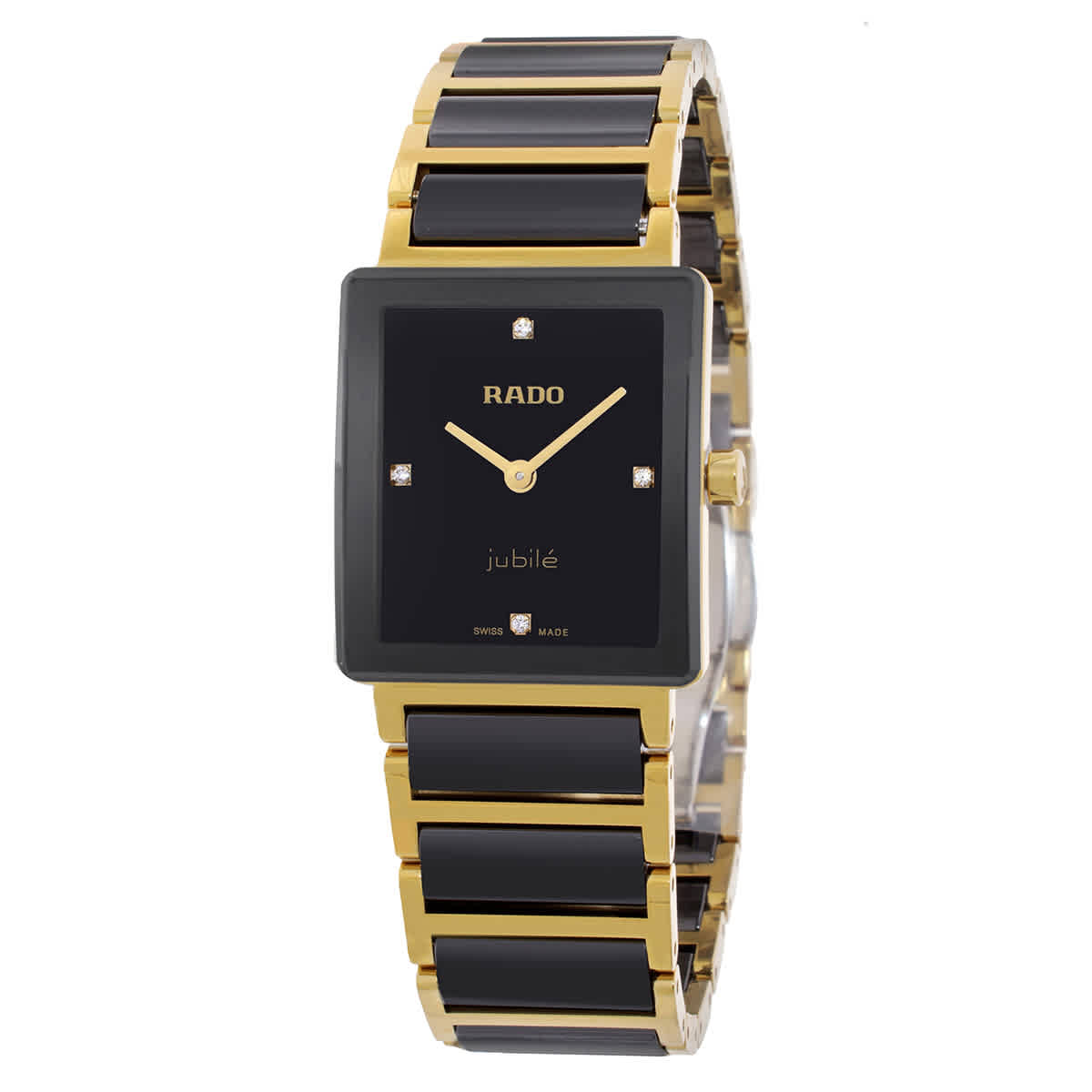 Rado Integral Quartz Diamond Black Dial Ladies Watch R20252702