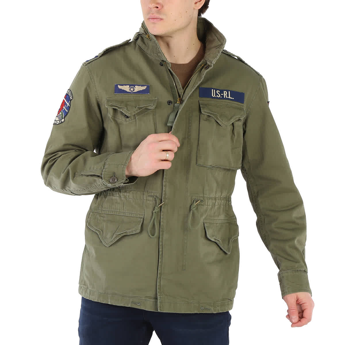 Polo ralph store lauren olive jacket