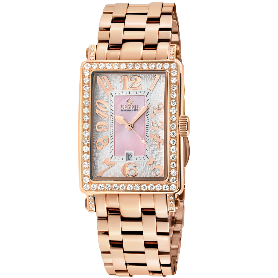 Gevril Avenue of Americas Mini Diamond Quartz Ladies Watch 7345RLB 3299$