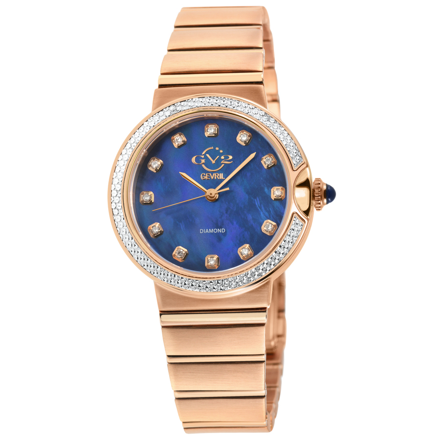 GV2 by Gevril Sorrento Diamond Mother of Pearl Dial Ladies Watch 12446B 500$