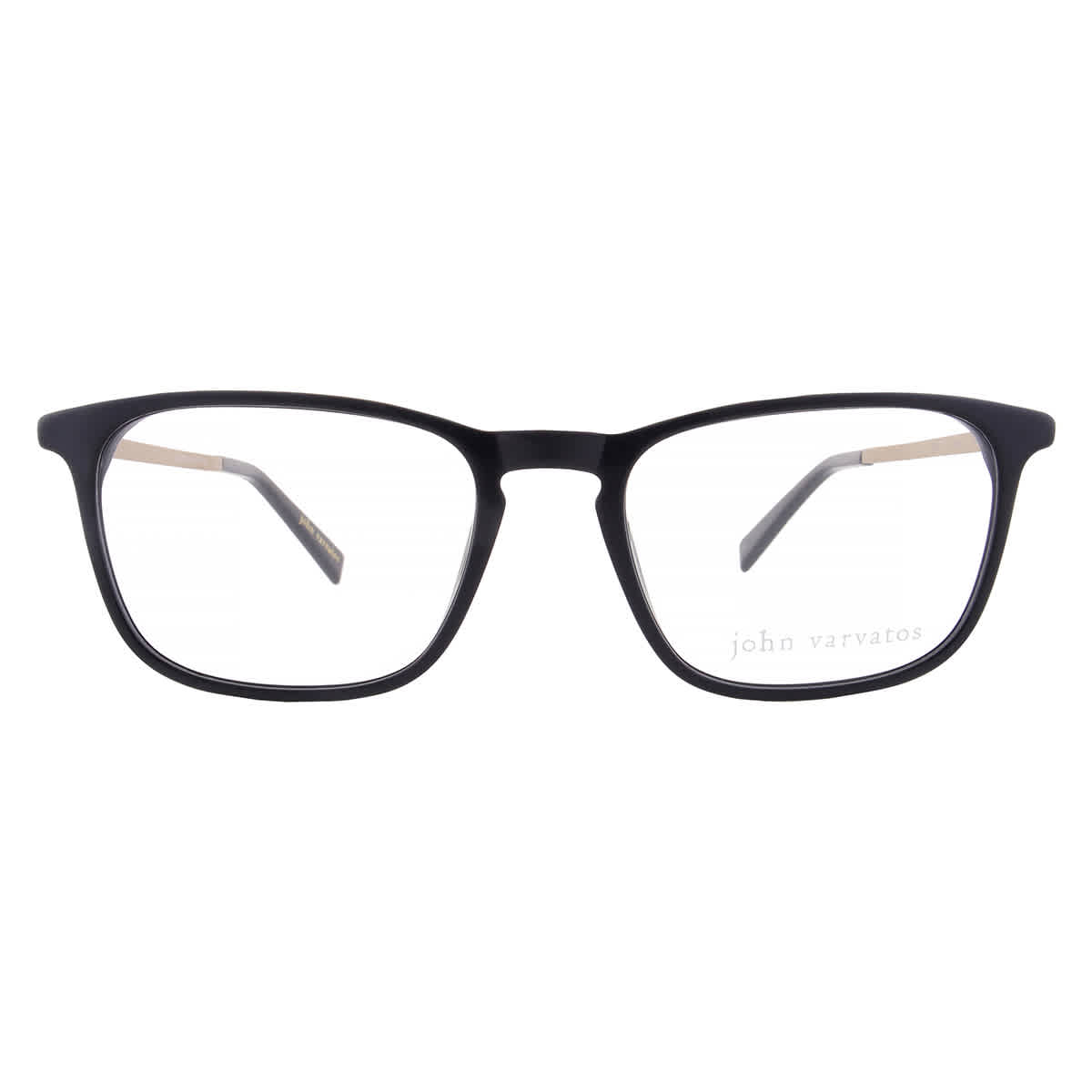 John Varvatos Demo Square Mens Eyeglasses V370 0BLA 52