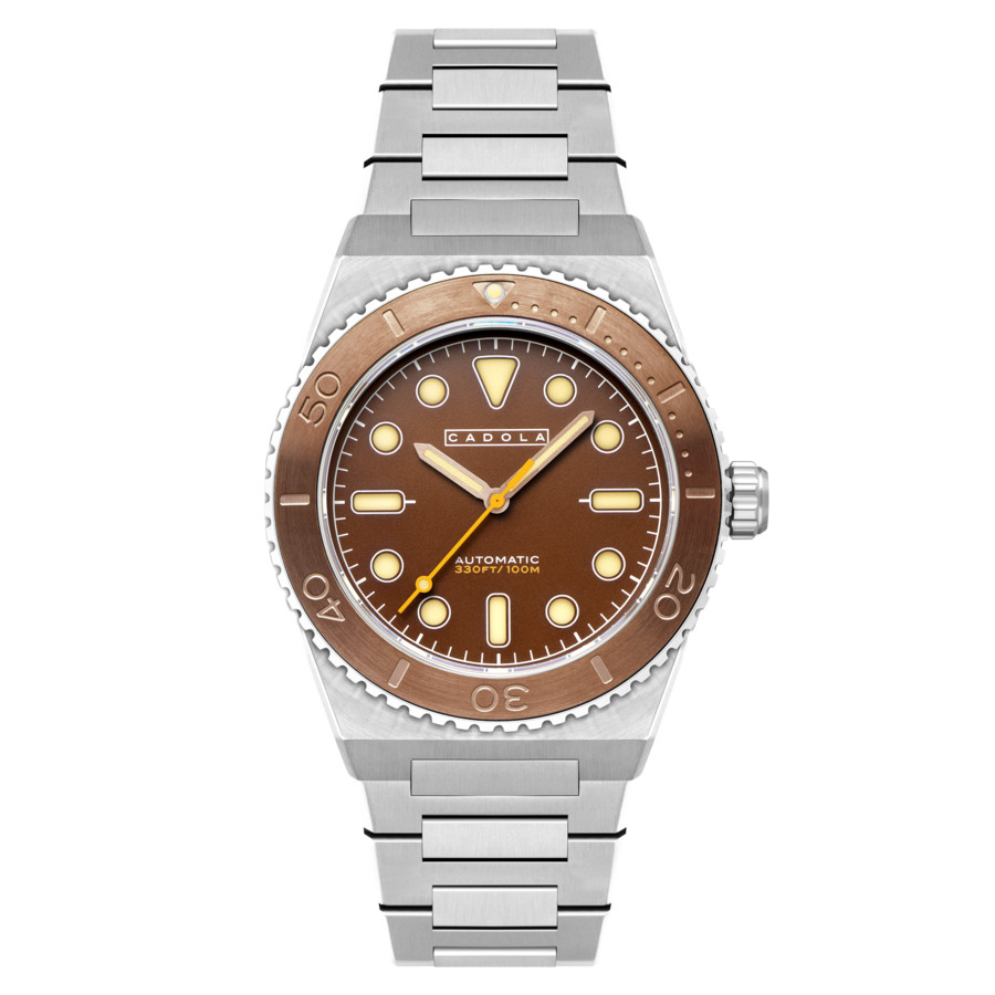 Cadola Farina Automatic Brown Dial Mens Watch CD-1049-22