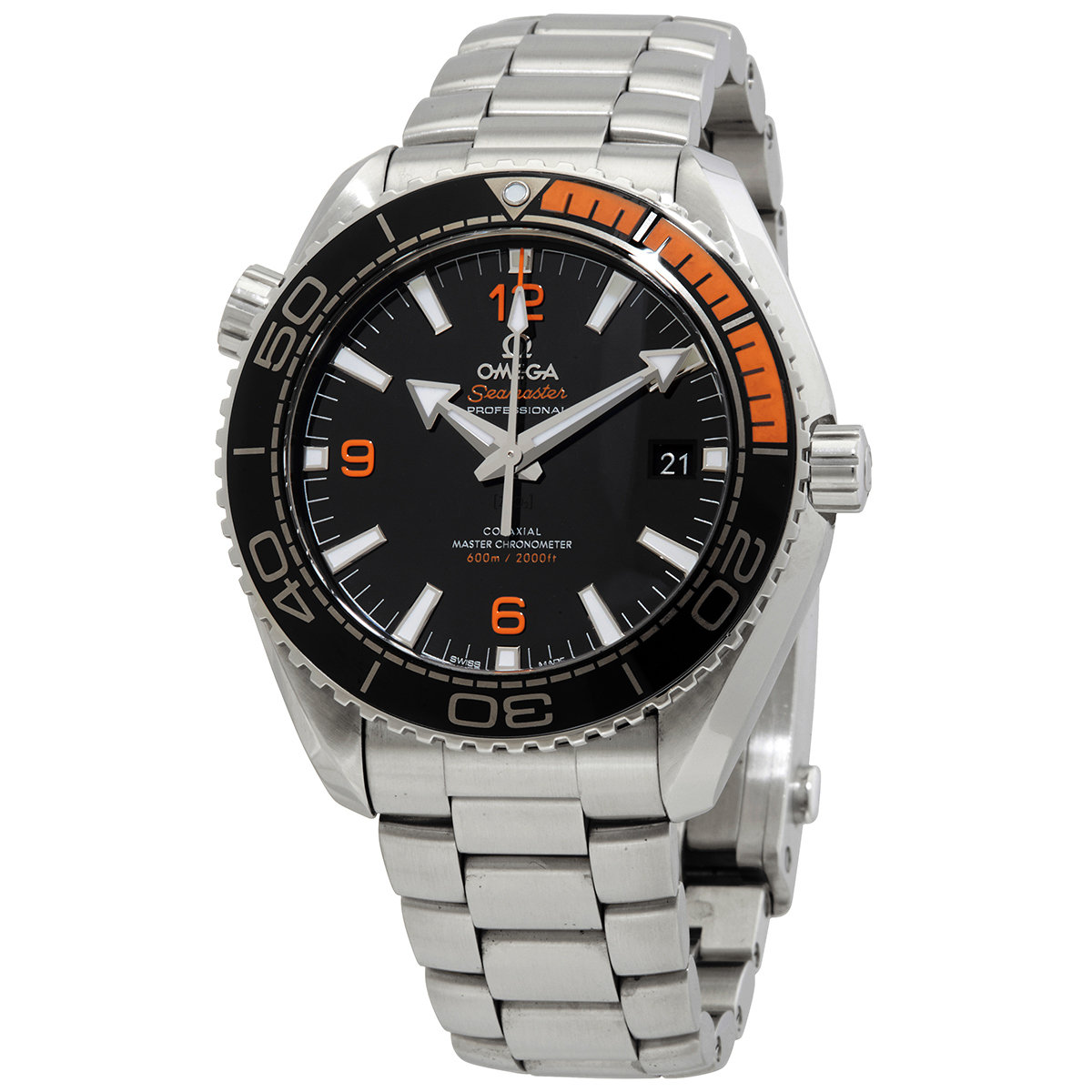 Pre-owned Omega Seamaster Planet Ocean Automatic Chronometer Black Dial Mens Watch 21530442101002 4995$