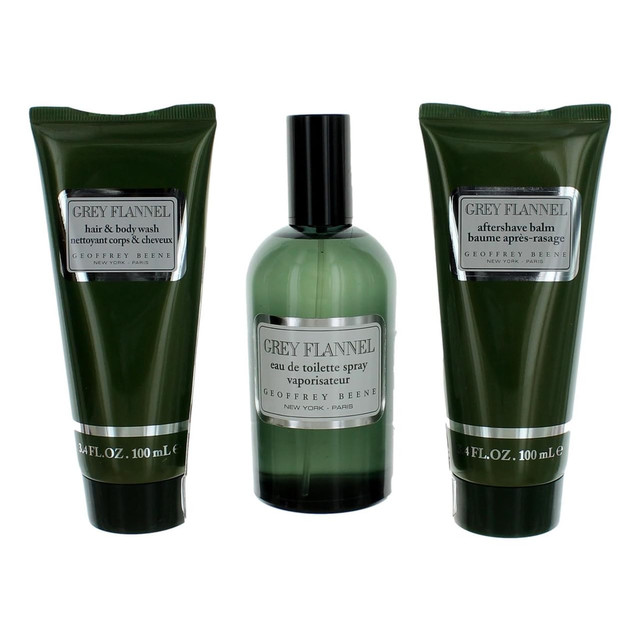 Geoffrey Beene Mens Grey Flannel Gift Set Fragrances 719346296823