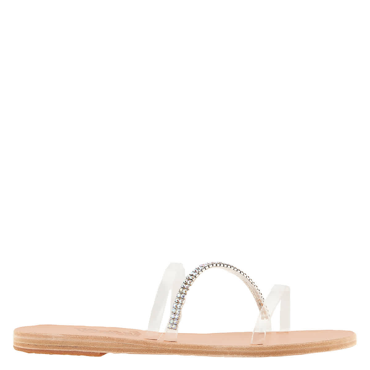 Crystal embellished flat sandals outlet