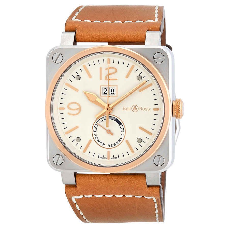 Bell and Ross Aviation Automatic Opaline Dial Mens Watch BR0390-BICOLOR