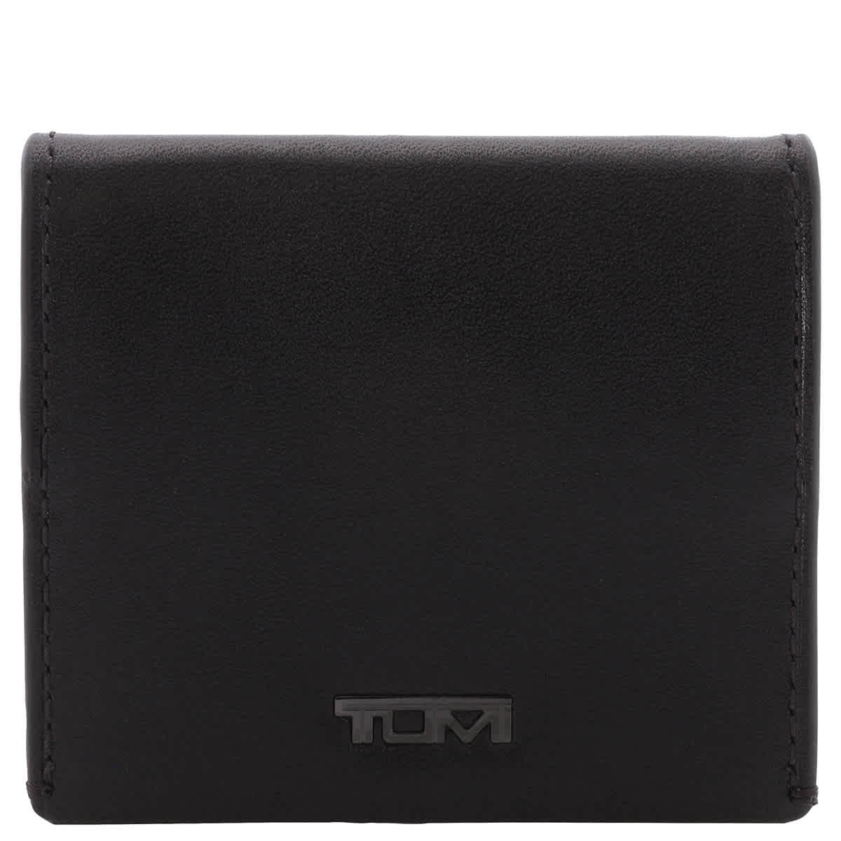 Tumi Black Smooth Nassau Square Coin Case