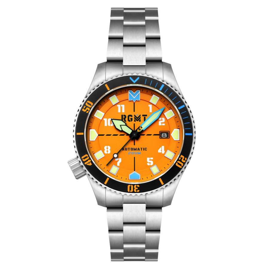 RGMT Recon Diver Automatic Orange Dial Mens Watch RG-8075-55 189$