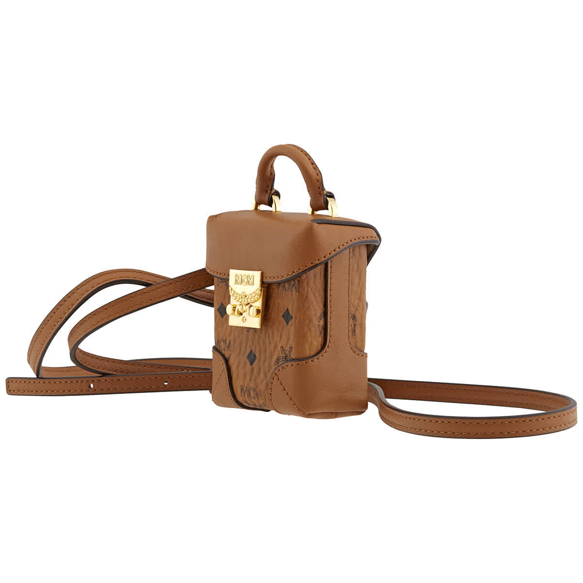 Mcm Ladies Visetos Original Flap Mini Bag Charm Mcm Ladies Visetos Original Flap Mini Bag Charm