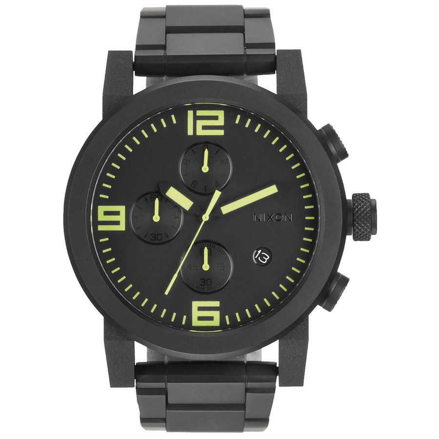 Nixon The Ride Ss Chronograph Quartz Black Dial Mens Watch A347-1256 364$