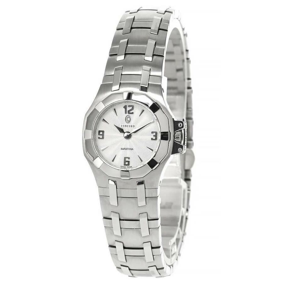 Concord Saragota Quartz White Dial Ladies Watch 310956