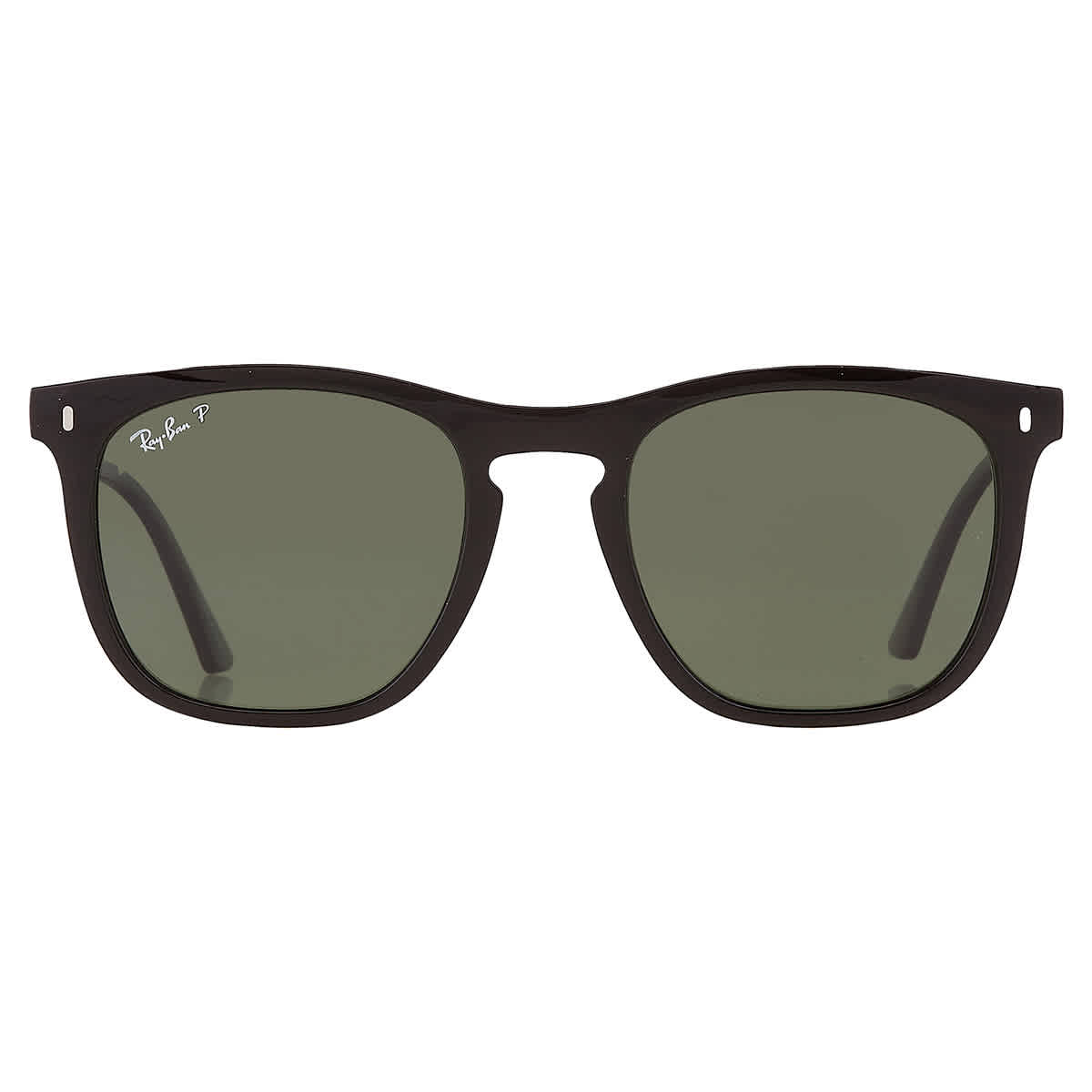 Ray-Ban Unisex Sunglass RB2210 -  Frame color: Black, Lens color: Green Polarized