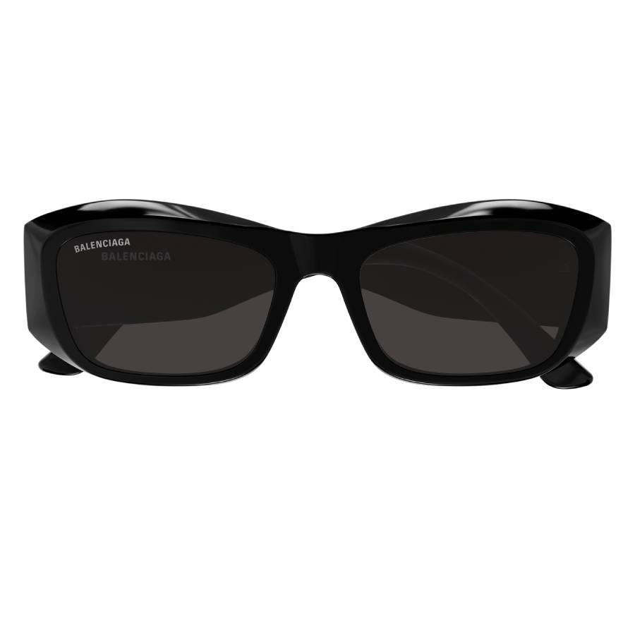 Balenciaga Grey Rectangular Ladies Sunglasses BB0397SA 001 54