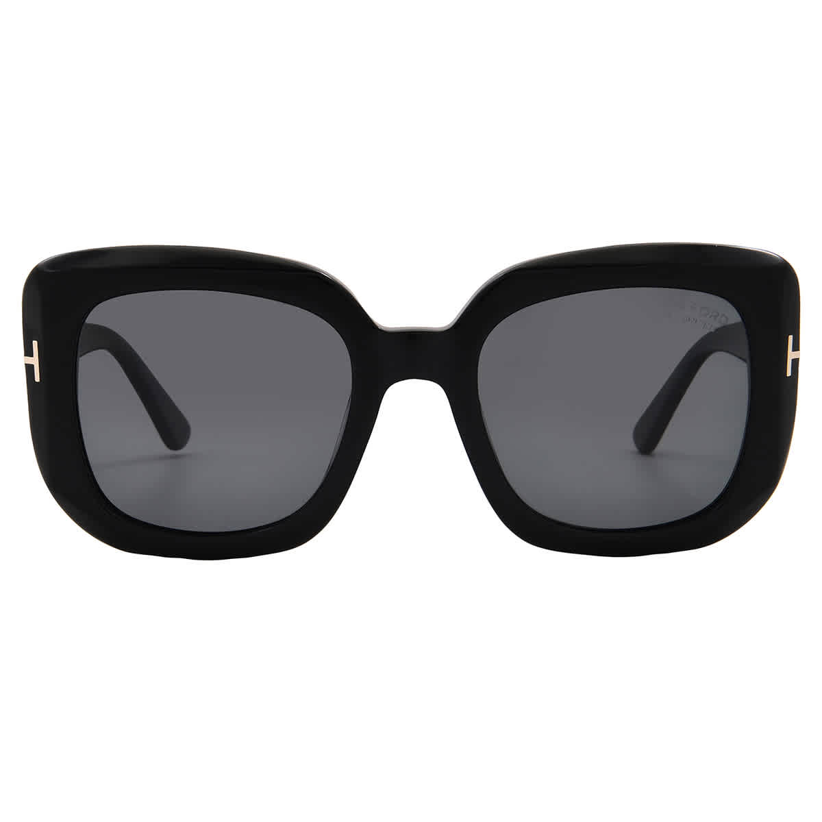 Tom Ford Carla Polarized Smoke Square Ladies Sunglasses FT1220 01D 52