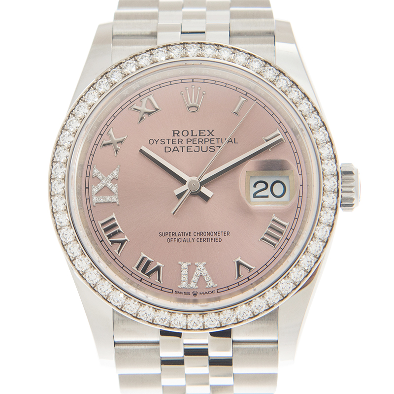 Rolex Datejust 36 Pink Diamond Dial Automatic Unisex Jubilee Watch 126284PRDJ 26750$