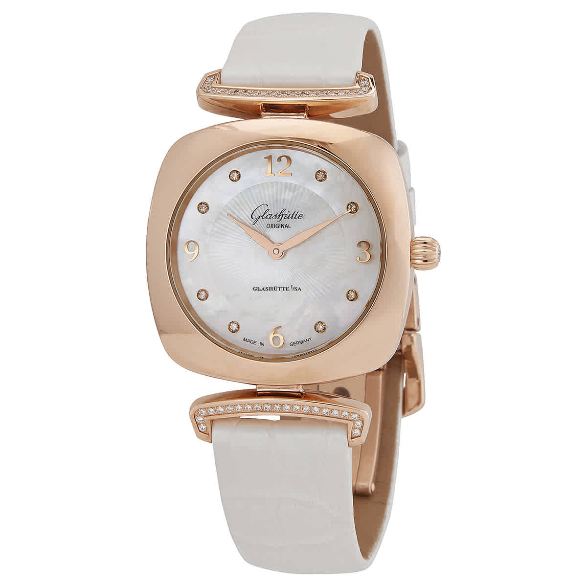 Glashutte Pavonina Diamond Mother of Pearl Dial Ladies Watch 103-02-04-05-30 9950$