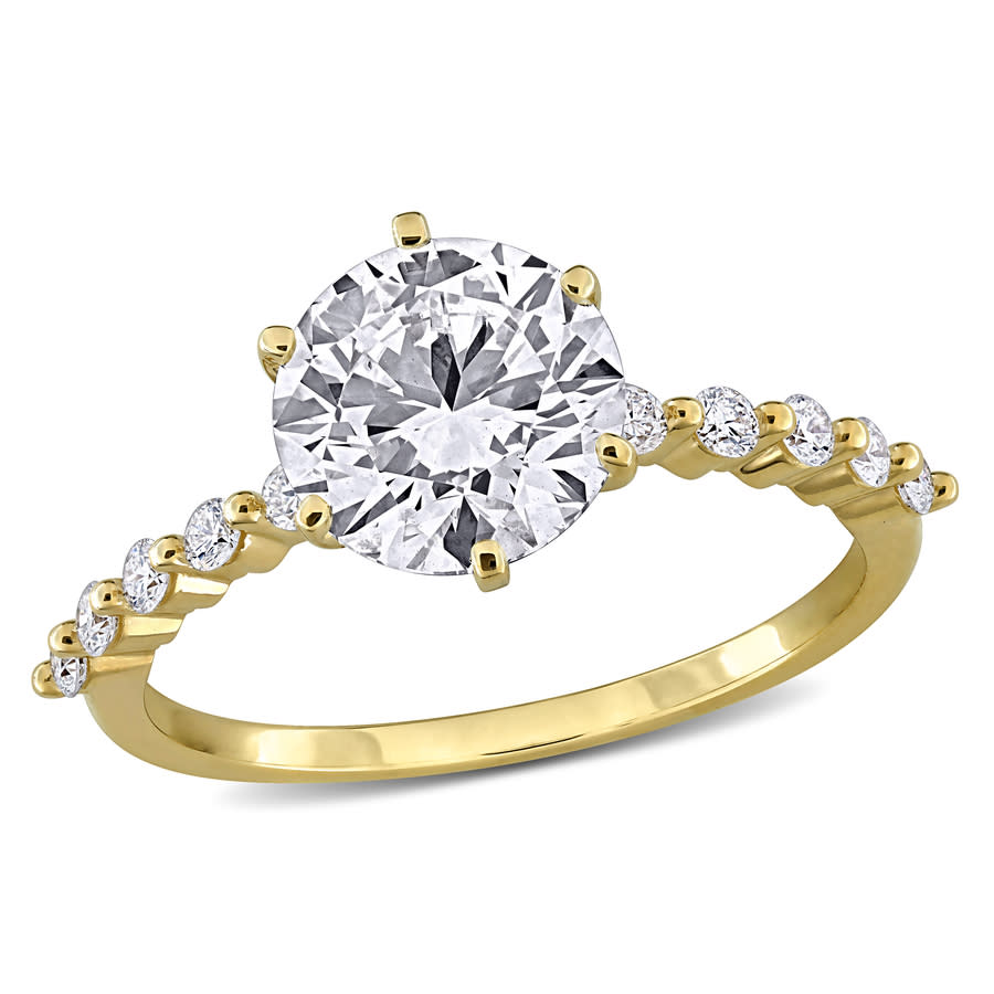 Created Forever 2 1/4CT TW Lab Grown Diamond Engagement Ring in 14k Yellow Gold