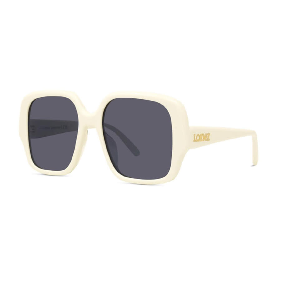 Loewe LW40134U25A Square Full Rim Sunglasses — Ivory