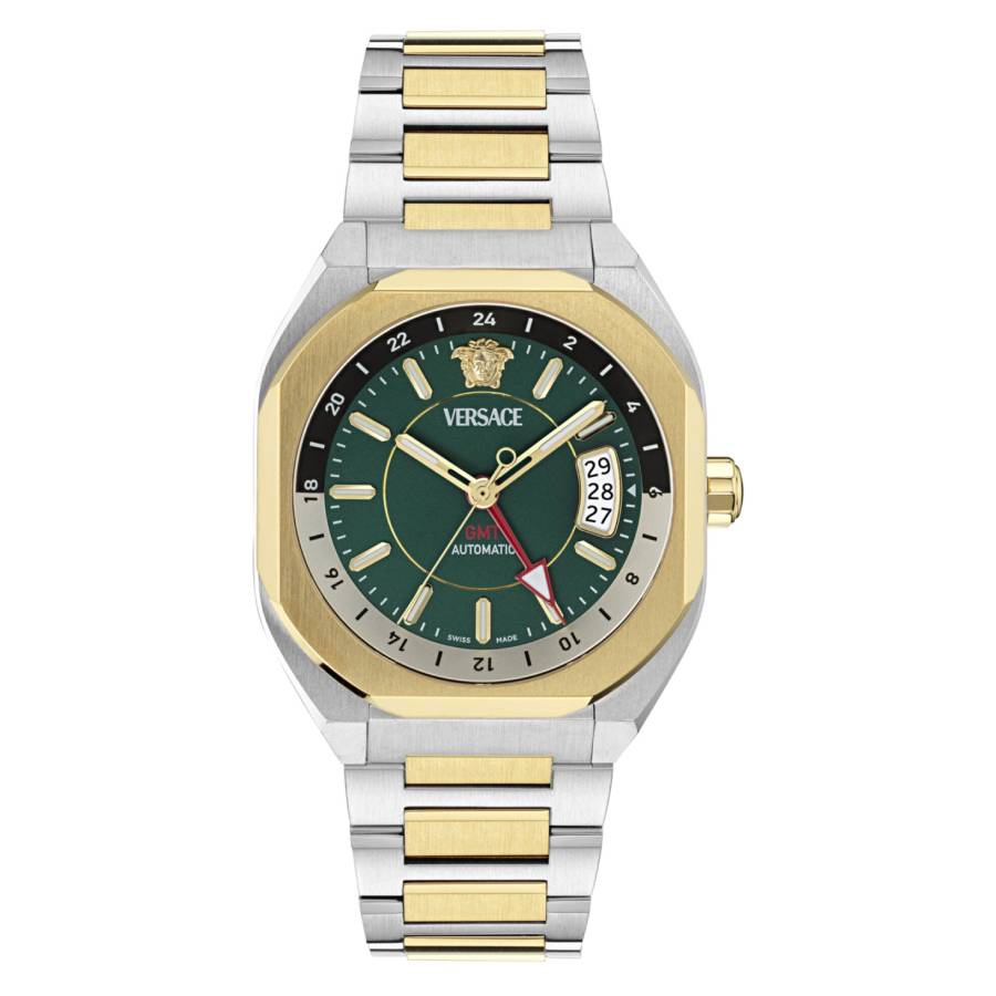 Versace V-Contempo GMT Automatic Green Dial Mens Watch VE0I00325 639$