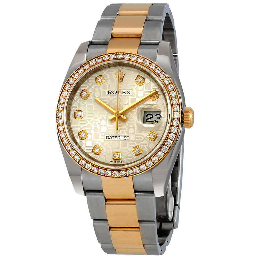 Rolex Oyster Perpetual Datejust 36 Silver Dial Stainless Steel and 18K Yellow Gold Bracelet Automatic Ladies Watch 116243SJDO Rolex Oyster Perpetual Datejust 36 Silver Dial Stainless Steel and 18K Yellow Gold Bracelet Automatic Ladies Watch 116243SJDO