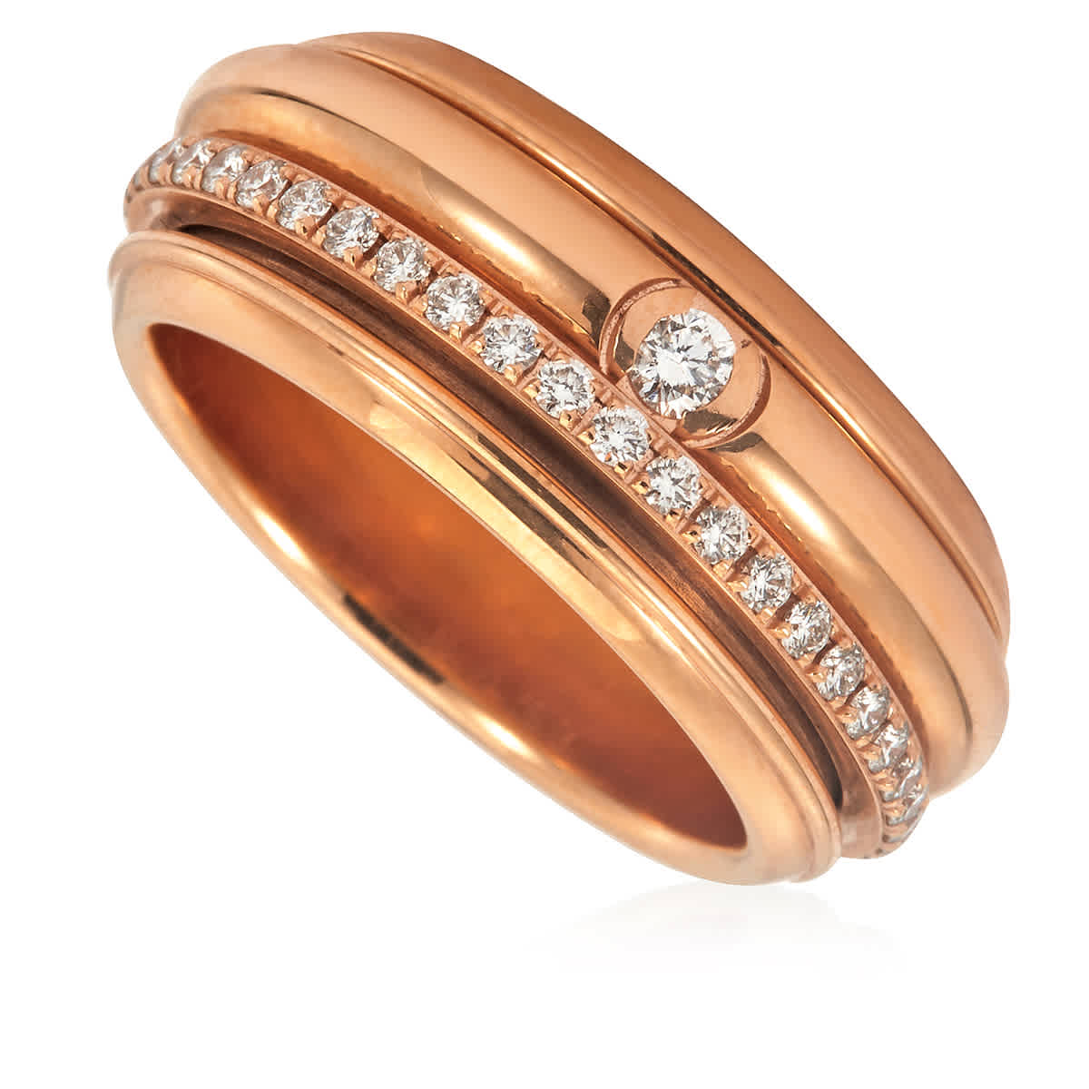 Piaget Possession Ladies Rose Gold Rose Gold Diamond Ring, Size 50