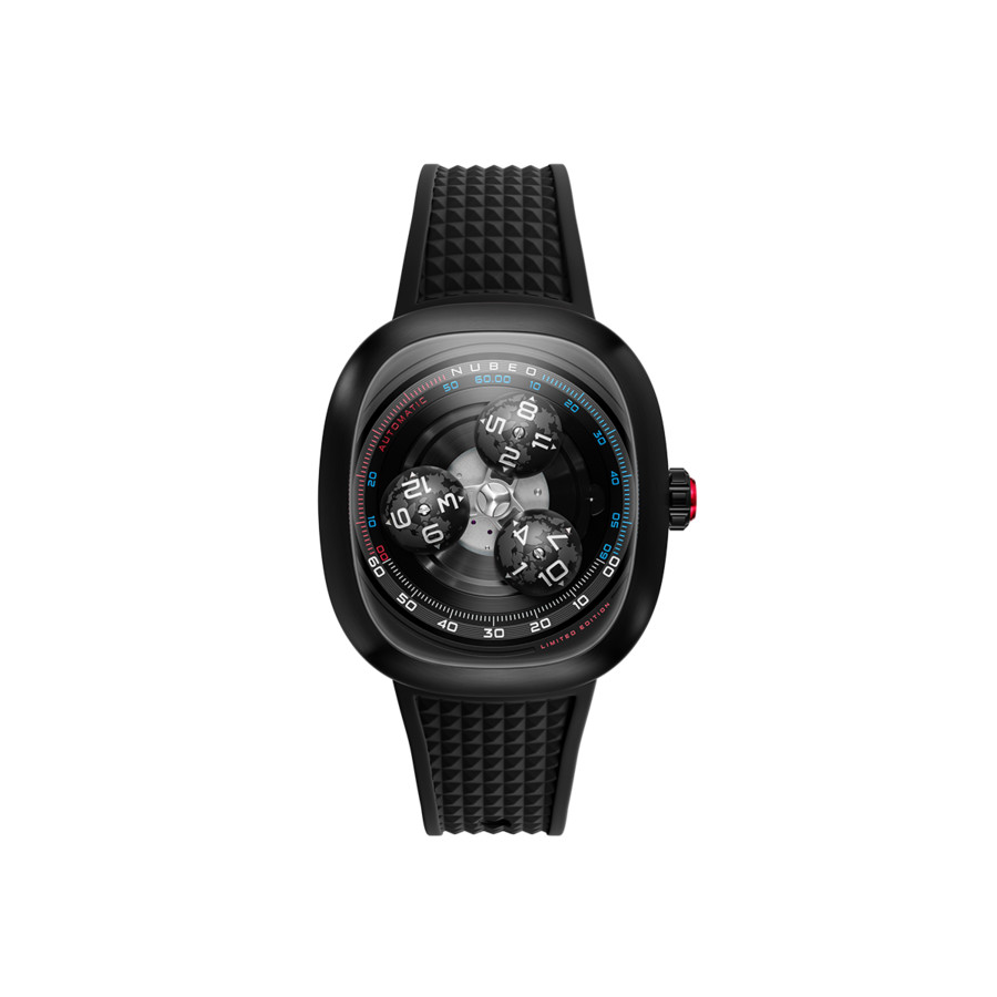 Nubeo Tri-Star Orbit Black Dial Mens Watch NB-6116-01 449$