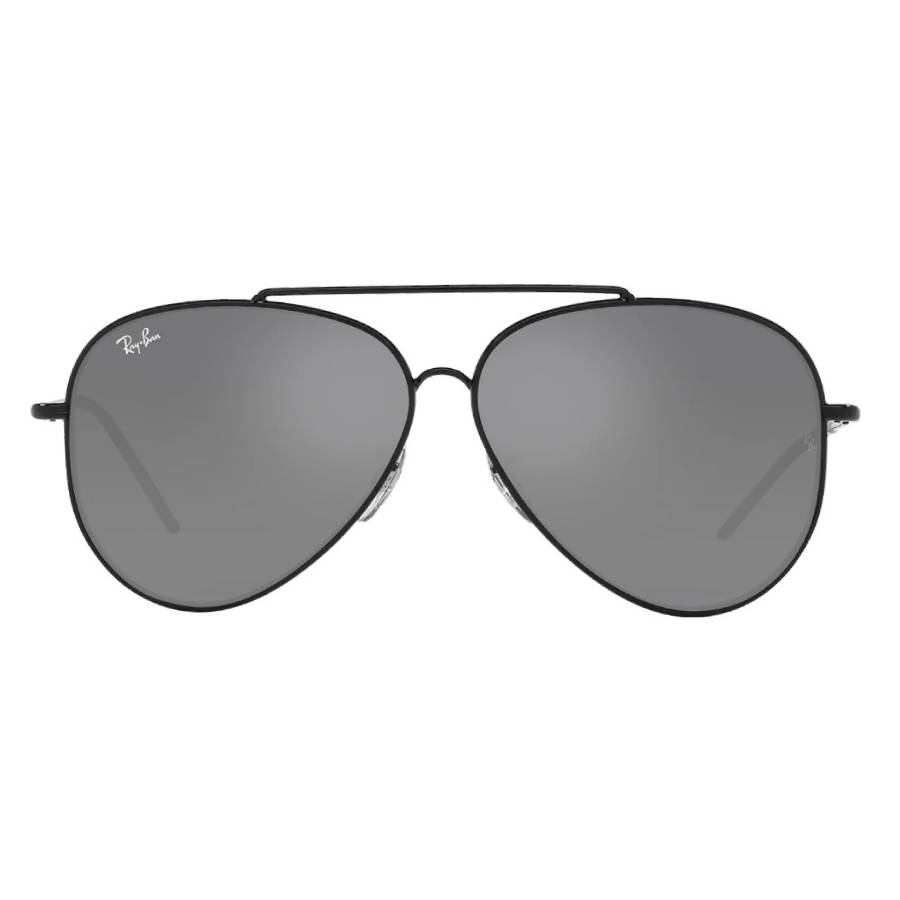 Ray Ban Aviator Reverse Grey Mirror Silver Pilot Unisex Sunglasses RBR0101S 002/GS 59