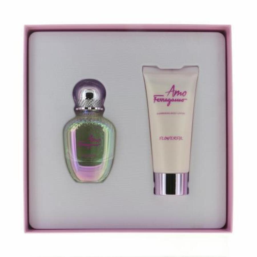 Salvatore Ferragamo Ladies Amo Flowerful Gift Set Fragrances 8052086376533