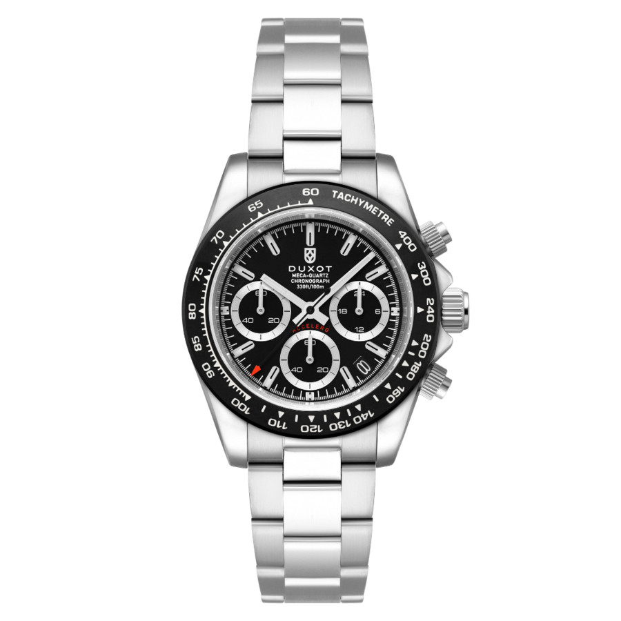 Duxot Accelero Chronograph Quartz Black Dial Mens Watch DX-2065-22 139$