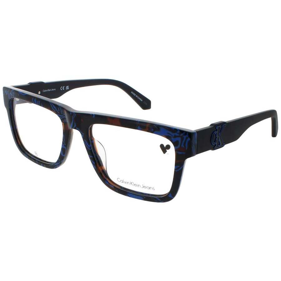 Calvin Klein Unisex Blue Square Eyeglass Frames CKJ-CKJ23647-400-54 34$