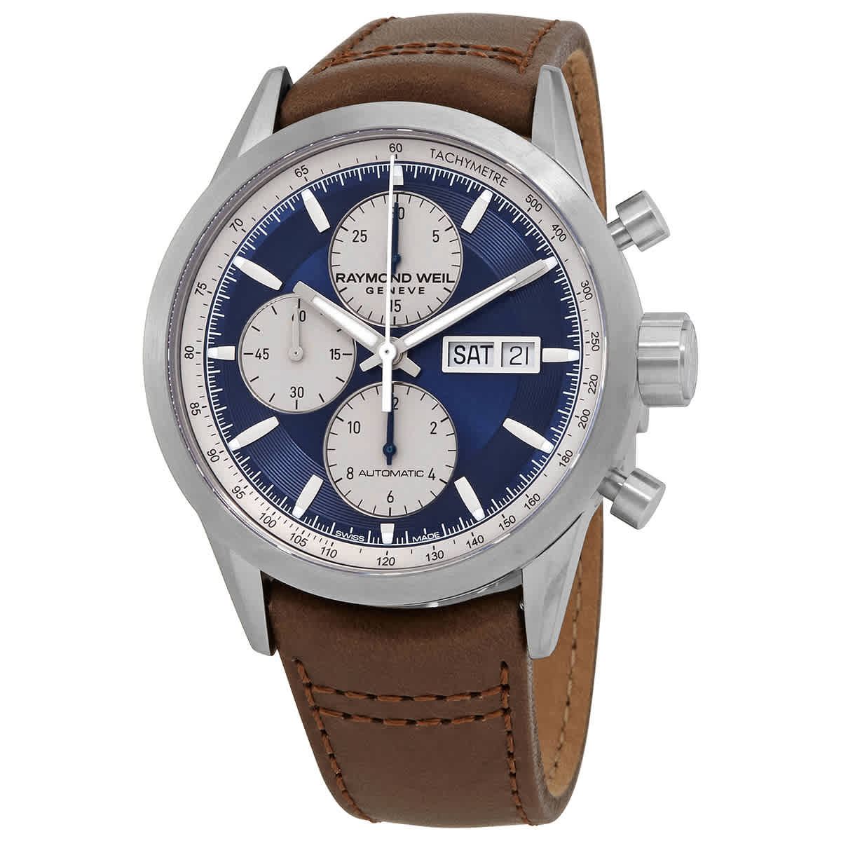 Raymond Weil Freelancer Chronograph Automatic Blue Dial Mens Watch 7732-TIC-50421 2400$